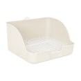 thumbnail image 4 of Tachiuwa Rabbit , Pet Pan, Rectangular Easy to Install, Small Animal Litter, Bedding Cage White, 4 of 9
