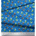 thumbnail image 2 of Soimoi Velvet Fabric Leaves,Watermelon & Rabbit Kids Fabric Prints by Yard 58 Inch Wide, 2 of 3