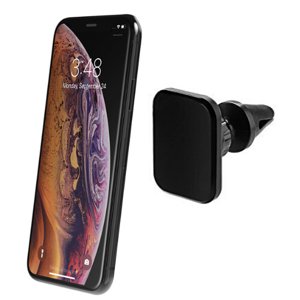 Powerology MagVent Mont (Noir) - Support de téléphone cellulaire magnétique pour voiture