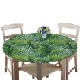 thumbnail image 2 of GROWTH TANK Table Cloth Large Round Elastic Edge Fitted Polyester Waterproof Table Cover - Style05, 2 of 5