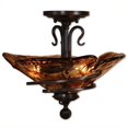 thumbnail image 2 of Uttermost Vitalia Oil Rubbed Semi Flush Mount Light in Rubbed Bronze, 2 of 2