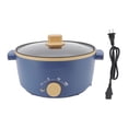 thumbnail image 2 of Electric Cooker Hot Pot Electric Pot 3 Speed Control Pan Portable 2.5L 800W Oven Cooker with Pan Pan for Mini Pancake Maker, 2 of 8