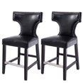 thumbnail image 3 of CorLiving Tabourets de comptoir ornés avec clous décoratifs, 3 of 4