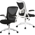 thumbnail image 1 of Chaise de Bureau Ergonomique avec Soutien Lombaire à Hauteur Réglable et Dossier à Tension d'Inclinaison, Chaise d'Ordinateur en Maille pour Bureau à Domicile, Chaise de Direction Pivotante pour Tâches, 1 of 7