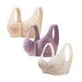 thumbnail image 1 of Bras for Women, 3PC Womans Plus Size Printing Comfortable Bra Underwear, 1 of 5