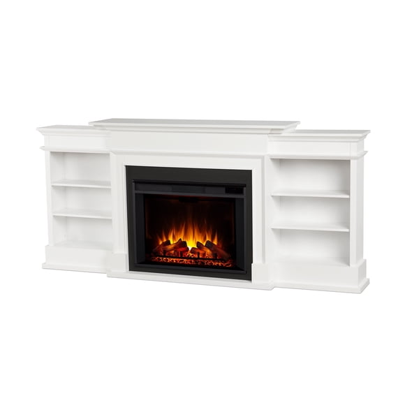Real Flame Ashton 92-inch Grand Electric Fireplace TV Stand in White