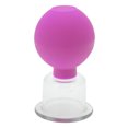 thumbnail image 1 of Unique Bargains 1 Pc Convenient Cupping Facial Tools for Beauty Parlor 1.42" Purple Silicone Glass, 1 of 5
