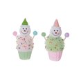 thumbnail image 1 of Snowman On Cupcake Ornament - Set of 4, 1 of 3