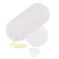 thumbnail image 1 of Feuilles Rondes en Toile Plastique pour Broderie, Point de Croix, Point d'Aiguille 77 mm, 1 of 9