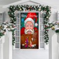 thumbnail image 4 of Huanglei Christmas Door Decoration Door Cover Hanging Cloth Holiday Party Layout Scene Background Cloth, 4 of 4