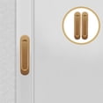 thumbnail image 4 of Shisuyan 2 pcs Oval Sliding Door Pulls Sliding Barn Door Handles Metal Sliding Door Handles, 4 of 9