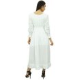 thumbnail image 3 of Bimba Robe Maxi Longue Décontractée en Coton pour Femme à Taille Smockée, 3 of 5