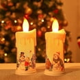 thumbnail image 4 of Christmas LED Candle Light Bright Flickering Bulb Battery Operated Realistic Flames Fake Candle, 4 of 7