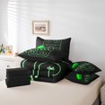 thumbnail image 4 of YST Sports Bedding Comforter Set, 7-Piece, Sports Theme, Full, Black Green, 4 of 4