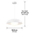 thumbnail image 2 of Artika Boden White LED Pendant Light 3CCT, 2 of 7