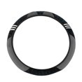 thumbnail image 1 of Grey Stretchable Steering Wheel Cover Without Inner Ring Plush Material For Comfortable Grip Universal Fit For Most Cars 14.97 Inches Easy To Install And Non Slip Design For Safe Driving, 1 of 6
