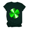 thumbnail image 4 of T-Shirt de la Saint-Patrick pour Femmes Mode Saint-Patrick Imprimé Col Rond Manches Courtes T-Shirt Décontracté Haut T-Shirts de la Saint-Patrick pour Femmes, 4 of 4
