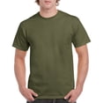 thumbnail image 1 of Gildan Mens Heavy Cotton T-Shirt, M, Military Green, 1 of 2