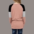thumbnail image 4 of Posijego Girls Striped Long Sleeve Shirts Kids Round Neck Color Block Tunic Tops Spring T-Shirts Size 4-14 Years, 4 of 6
