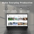 thumbnail image 2 of HP Premium Stream Portable 14 Pouces HD BrightView, Intel Celeron N4120, 8 Go RAM, 64 Go Stockage eMMC, UHD Graphics, Caméra Web HD, 1 An Office 365, Bluetooth, WiFi, HDMI, Win 11s, Noir, Carte USB Hotface 32 Go, 2 of 9