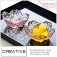 thumbnail image 3 of MasteelfCA 6pcs Glass Fruit Plate Glass Salad Bowl Flower Design Jewelry Tray Storage Tray, 3 of 9