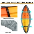 thumbnail image 2 of Housse de Kayak Imperméable Résistante aux UV Housse de Kayak de Plein Air Rangement de Kayak Housse Anti-Poussière pour Bateau Kayak, 2 of 8