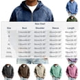 thumbnail image 3 of Ceisia Men's Loose Fit Washed Distressed Denim Half-Zip Hooded Pullover Sweatshirt Gifts, 3 of 6