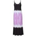 thumbnail image 3 of Women Colorblock Gradient Sleeveless V Neck Sling Maxi Dress, 3 of 5