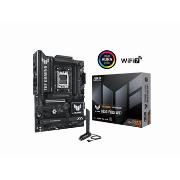 TUF B850-PLUS WIFI Carte Mère de Bureau de Jeu - Jeu de Puces AMD B850 - Socket AM5 - ATX - Processeur Ryzen 7, Ryzen 8, Ryzen 9 Pris en Charge - 192 Go DDR5 SDRAM RAM Maximale - DIMM, UDIMM - 4 x Emplacements Mémoire...