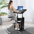 thumbnail image 2 of Giantex Pupitre pour Ordinateur Portable, Support Mobile à Hauteur Réglable, Bureau de Conférence Roulant, Bureau d'Ordinateur avec Roues Pivotantes Verrouillables, Lutrin Assis-Debout(2), 2 of 10