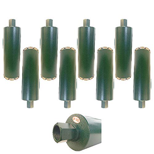 (8 PACK) VORTEX DIAMOND VCB 4 Pouces Noyau de Forage en Béton Humide pour Pierre Granit Marbre (4 - 8 Pcs) (VDCSB)