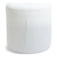 thumbnail image 1 of Meridian Furniture Roy Cream Ottoman/Stool, 1 of 7
