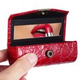 thumbnail image 3 of Miangastore Portable Lipstick Case with Mirror Leather Lipstick Holder Box Organizer Travel Decorative 1 Set, 3 of 9