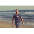 thumbnail image 3 of Mens Dun Dun Shark Theme T-Shirt Cool Graphic Great White Music Text Tee (Heather Navy - Dun Dun) - S, 3 of 4