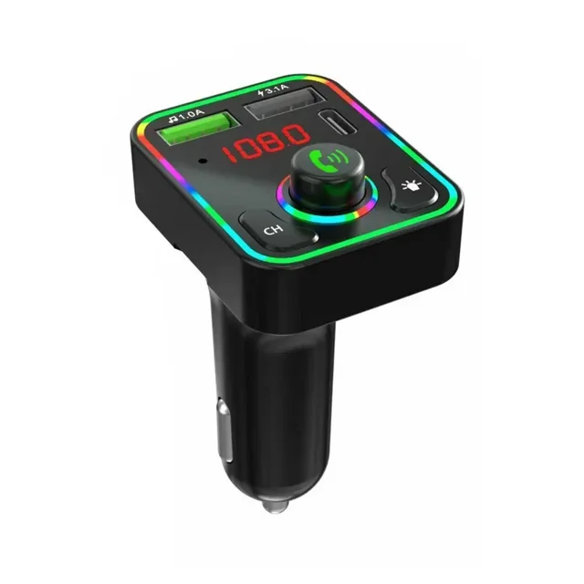 Bluetooth 5.0 FM Transmitter Car Kit Adapter Hands-Free With And Auto LED Fast Fm Charger Display Player Modulator Mp3 PD R2X5