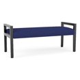 thumbnail image 1 of Pemberly Row Banc d'Accueil 2 Places avec Cadre en Bois, Bleu, 1 of 5