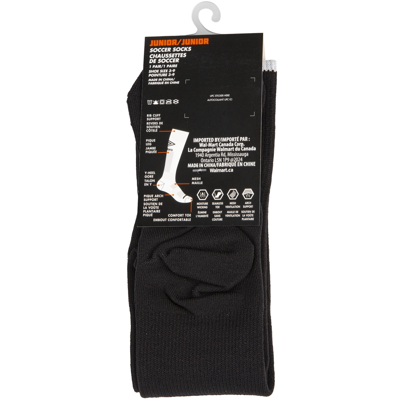 Chaussette de Football Umbro Jr Noire
