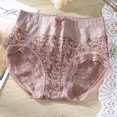 thumbnail image 2 of Culottes Serrées Taille Mi-Haute Sans Trace en Dentelle Fragmentée pour Femmes, 2 of 5
