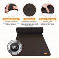 thumbnail image 5 of POGAMAT Premium Large Exercise Mat - 6 ft X 4 ft X 1/4"" Thick Durable Workout Mat For Home Gym Flooring - Works Great For All Cardio Yoga Mat Exercise Bike Mat - Use With Or Without Shoes, 5 of 5