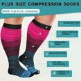 thumbnail image 2 of SUTENGDA 3 Pairs Plus Size Compression Socks for Women Men Wide Calf 20-30 mmHg Extra Large for Circulation Support Recovery XXL, 2 of 10