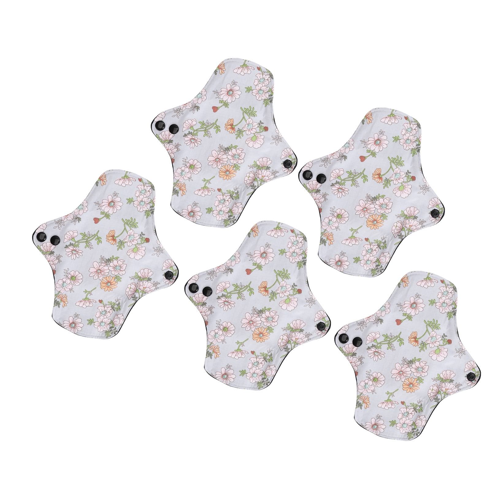 Soft and Absorbent Reusable Cotton Menstrual Pads with Leakproof Design, Ideal for Women