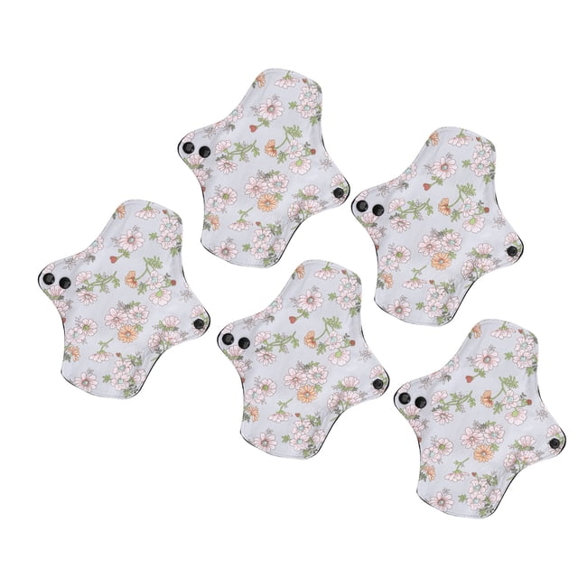 Serviettes Menstruelles en Coton Réutilisables, Douces et Absorbantes, avec Conception Anti-Fuites, Idéales pour Femmes