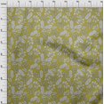 thumbnail image 4 of oneOone Polyester Spandex Lime Green Fabric Tropical Line Drawing Leaf Sewing Craft Projects Fabric Prints By Yard 56 Inch Wide, 4 of 5