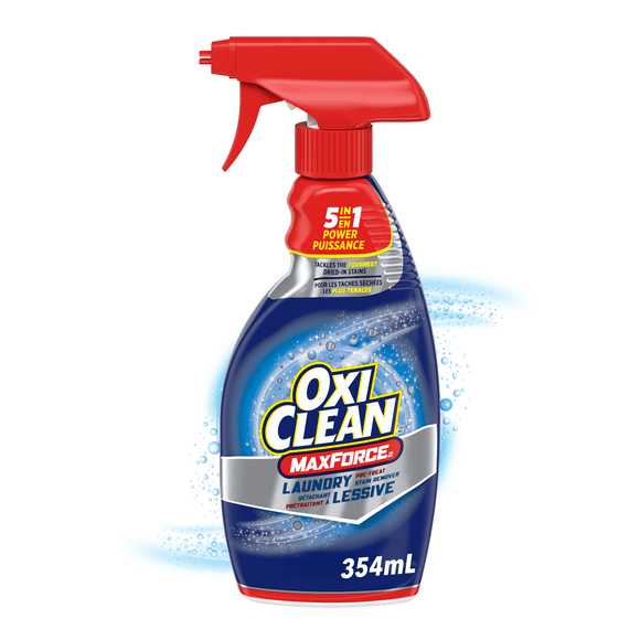 OxiClean MaxForce Enzyme Laundry Stain Remover Spray, Tough on Stains, Colour Safe, Chlorine Bleach Free, 354 ml
