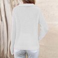 thumbnail image 4 of Qertyioot Chandails à Col en V pour Femmes Mode Automne Hiver Pull à Manches Longues Décontracté, 4 of 7