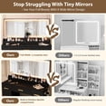 thumbnail image 4 of Yiwa 45.9" Makeup Vanity Desk with Adjustable Lighting Modes, Large Mirror, and 8 Storage Drawers, 4 of 9