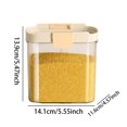 thumbnail image 2 of Stretchable Silicone Seal Jar Easy Grain Storage Kitchen Food Container For Cereals & Bulk Foods Food Grade Airtight Mini Containers Lunch Food Glass Containers for Food Storage with Lids Reusable, 2 of 3