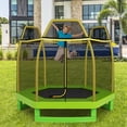 thumbnail image 1 of Costway Trampoline pour Enfants de 7 Pi avec Filet de Sécurité, Coussin à Ressorts, Intérieur/extérieur, Robuste, Jaune, 1 of 10