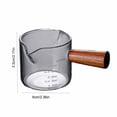 thumbnail image 3 of Qonioi Borosilicate Glass Measuring Cup, Heat Resistant Kitchen Measuring Cup with Spout, Clear Graduated Milk Jug for Liquid Dry Ingredients Coffee Creamer, 3 of 6