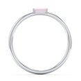 thumbnail image 3 of East-West Stackable Baguette Birthstone Ring - Pink Tourmaline (October), 3 of 5
